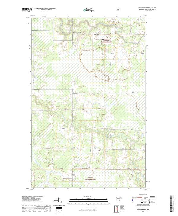Meadow Brook, MN — USGS 7.5-minute topo (2022)
