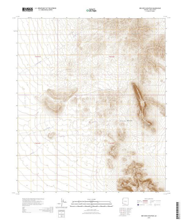 Ben Nevis Mountain, AZ — USGS 7.5-minute topo (2026)