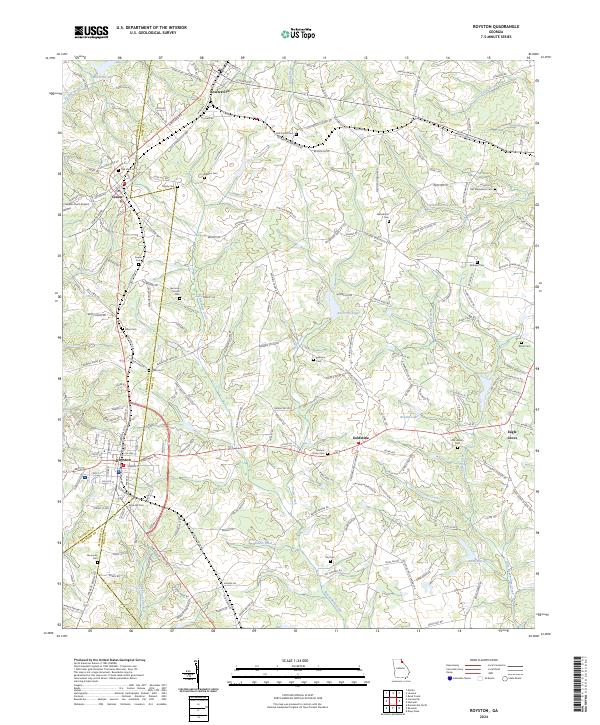 Royston, GA — USGS 7.5-minute topo (2024)