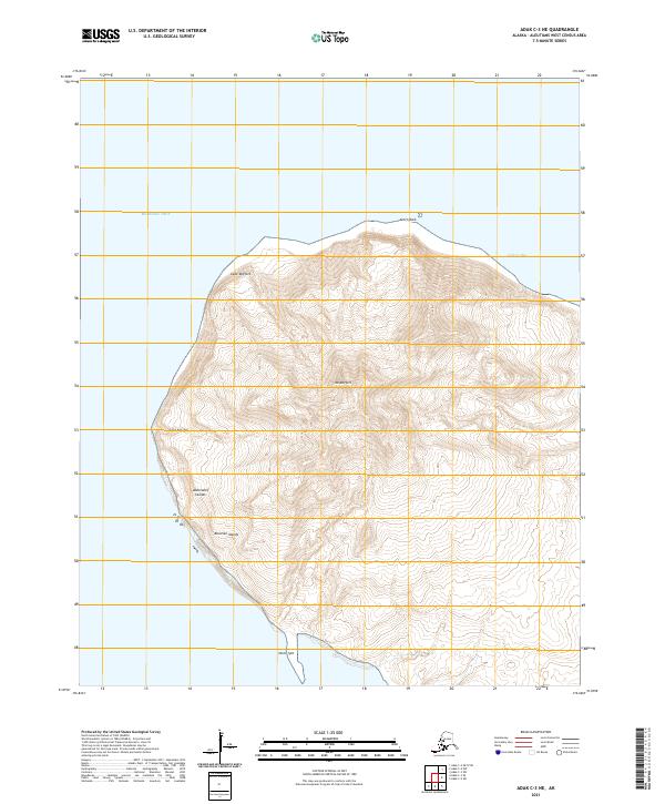 Adak C-3 NE, AK — USGS 7.5-minute topo (2021)