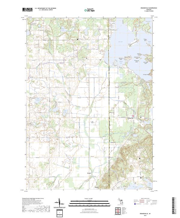 Orangeville, MI — USGS 7.5-minute topo (2023)