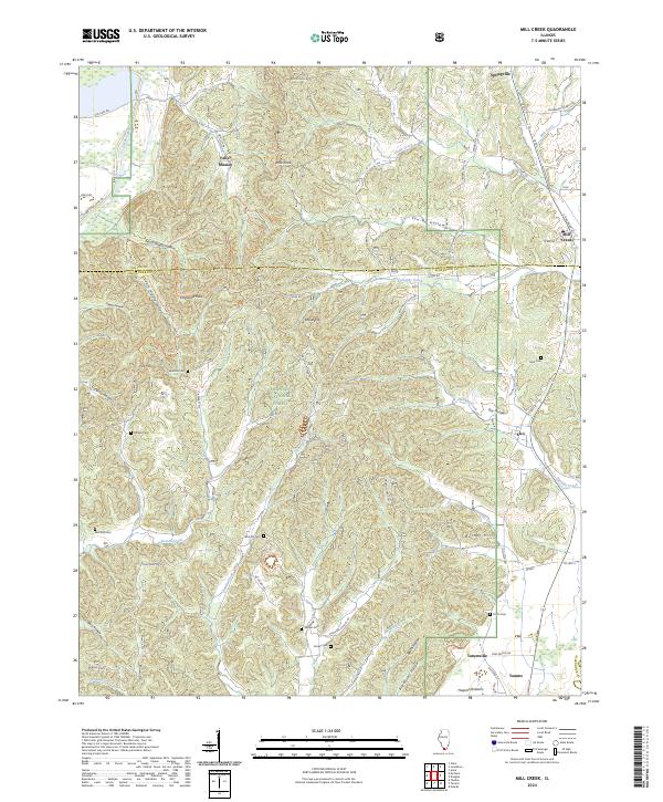 Mill Creek, IL — USGS 7.5-minute topo (2024)