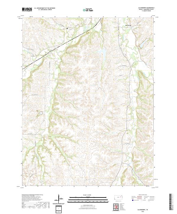 Allendorph, KS — USGS 7.5-minute topo (2022)