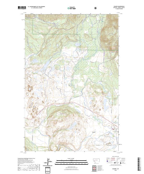 Ovando, MT — USGS 7.5-minute topo (2024)