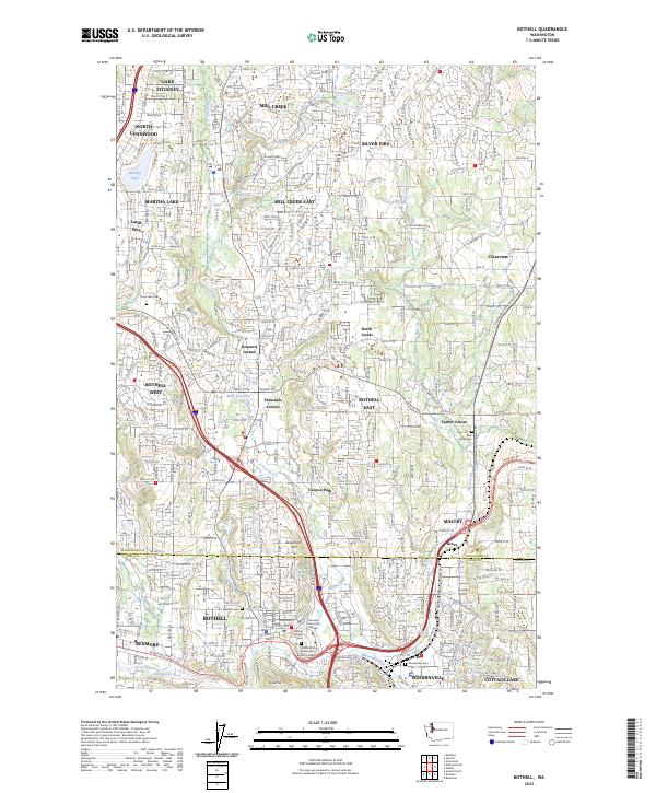 Bothell, WA — USGS 7.5-minute topo (2023)