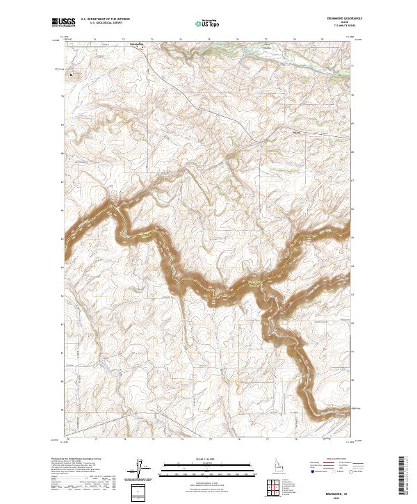 Drummond, ID — USGS 7.5-minute topo (2024)