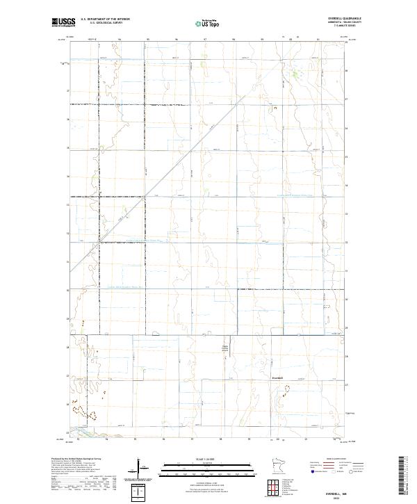 Everdell, MN — USGS 7.5-minute topo (2022)