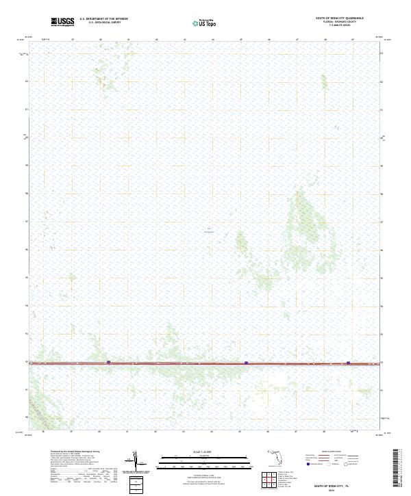 South of Deem City, FL — USGS 7.5-minute topo (2024)