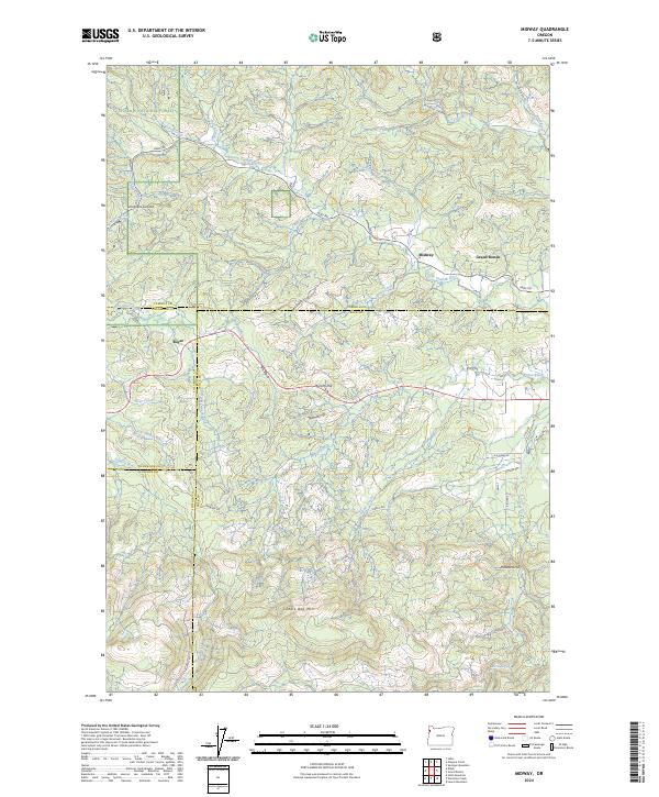 Midway, OR — USGS 7.5-minute topo (2024)