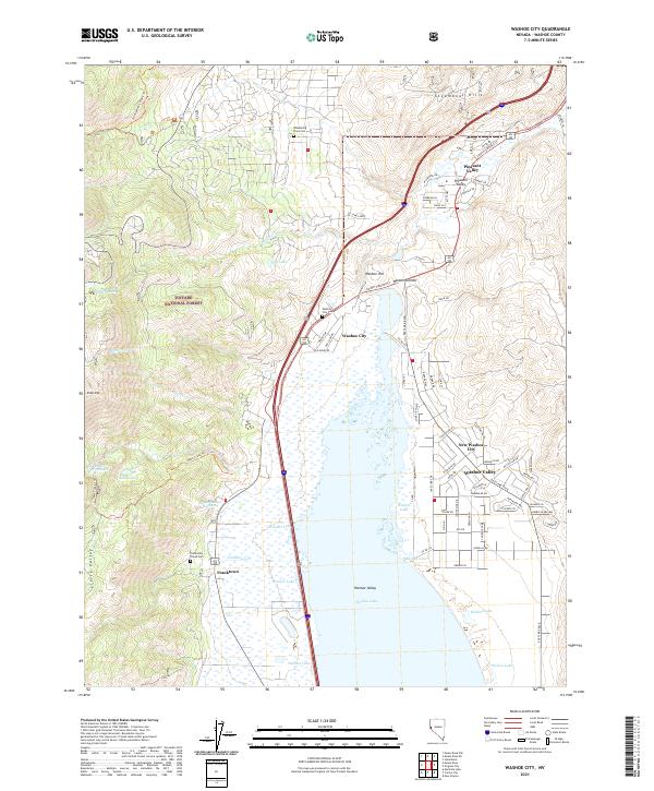 Washoe City, NV — USGS 7.5-minute topo (2021)