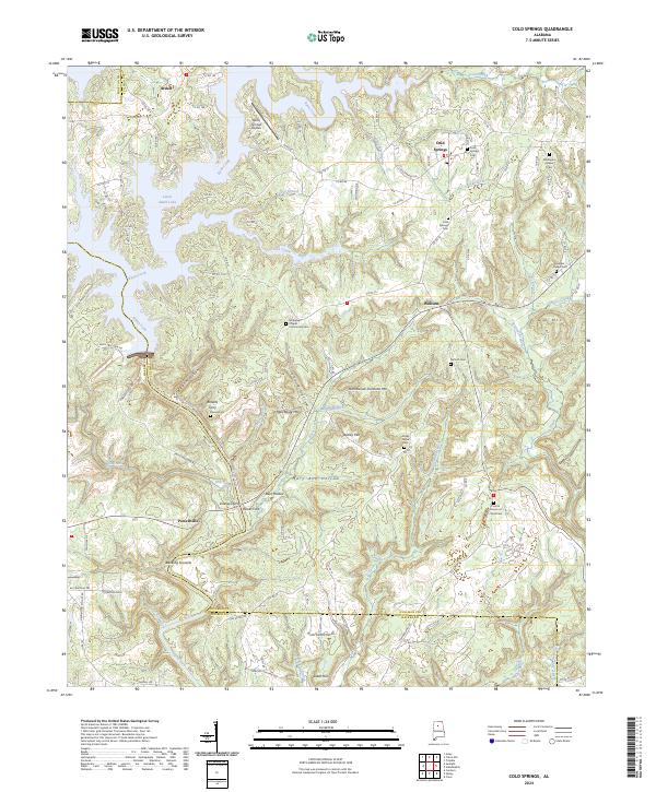 Cold Springs, AL — USGS 7.5-minute topo (2024)