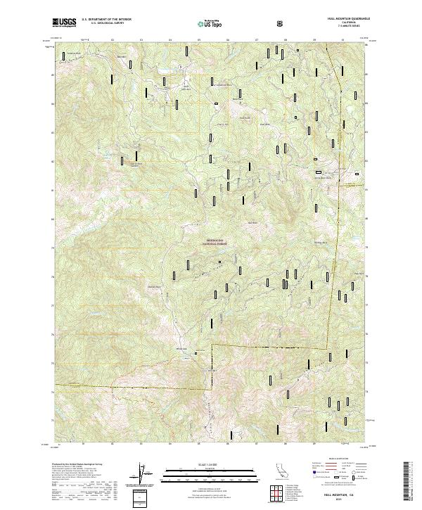 Hull Mountain, CA — USGS 7.5-minute topo (2021)