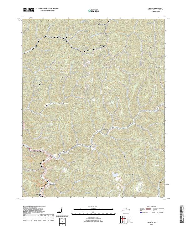 Grundy, VA — USGS 7.5-minute topo (2022)