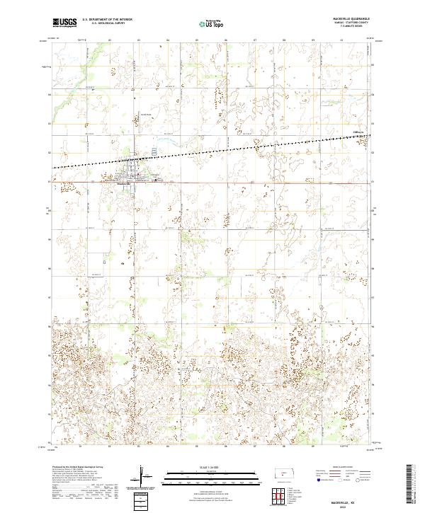 Macksville, KS — USGS 7.5-minute topo (2022)