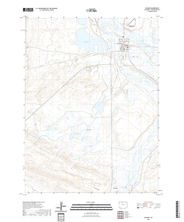 Walden, CO — USGS 7.5-minute topo (2022)