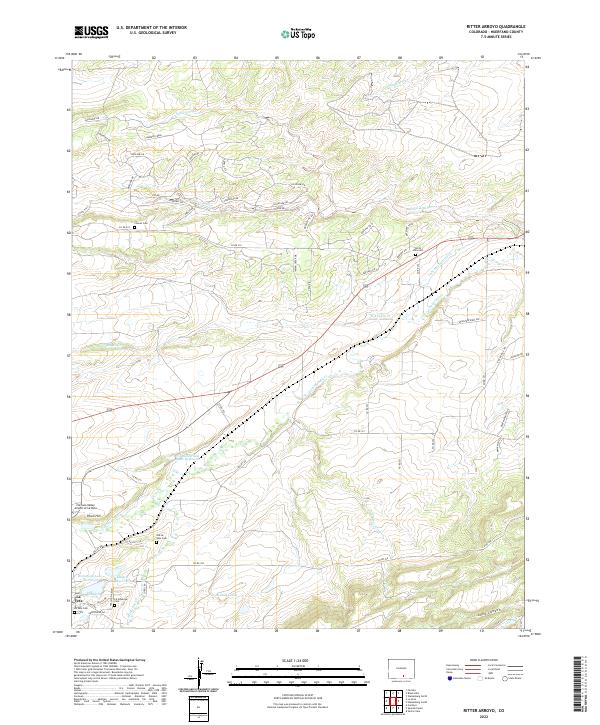 Ritter Arroyo, CO — USGS 7.5-minute topo (2022)