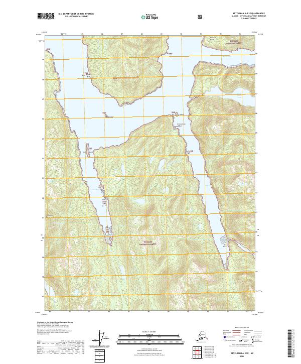Ketchikan A-3 SE, AK — USGS 7.5-minute topo (2021)