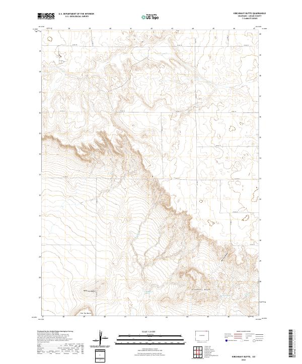 Kirchnavy Butte, CO — USGS 7.5-minute topo (2022)