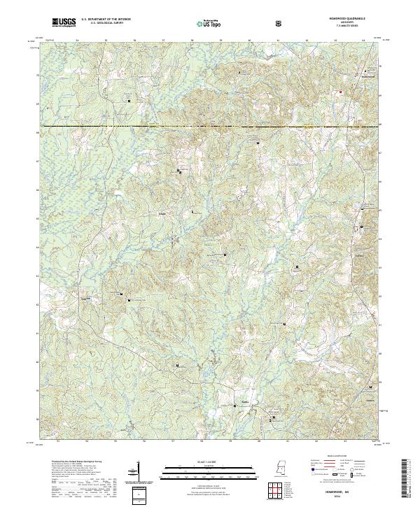 Homewood, MS — USGS 7.5-minute topo (2024)