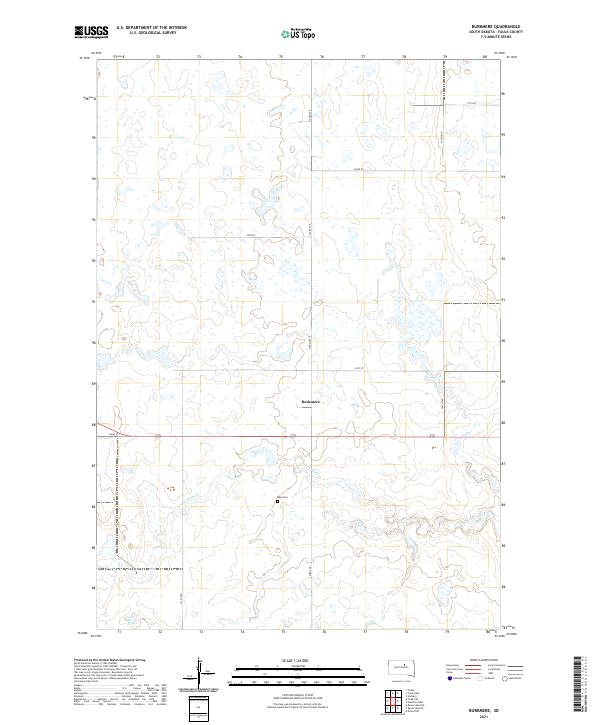 Burkmere, SD — USGS 7.5-minute topo (2021)