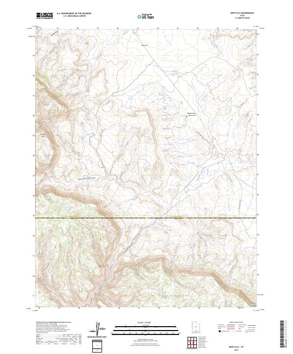 Seep Flat, UT — USGS 7.5-minute topo (2023)