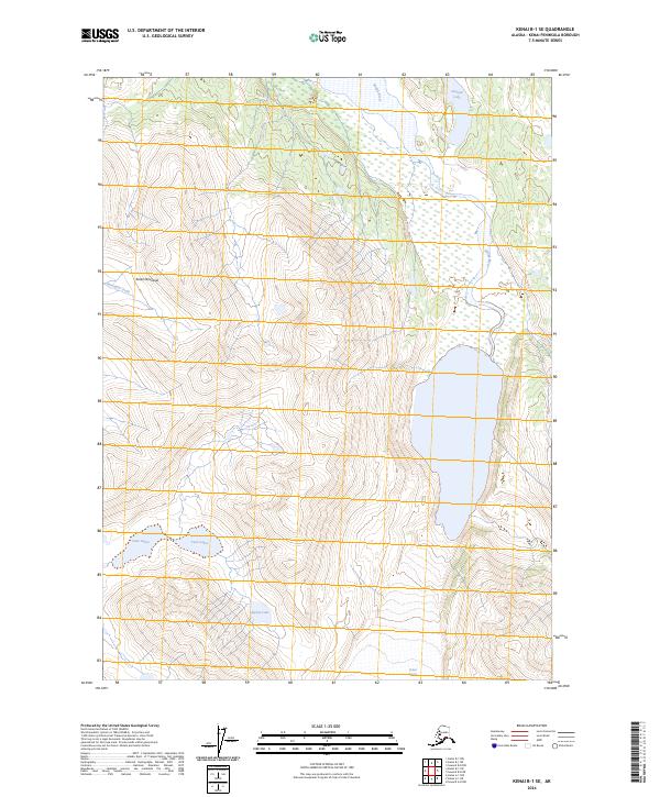 Kenai B-1 SE, AK — USGS 7.5-minute topo (2024)