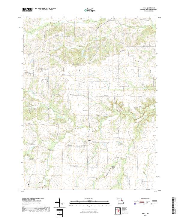 Buell, MO — USGS 7.5-minute topo (2021)