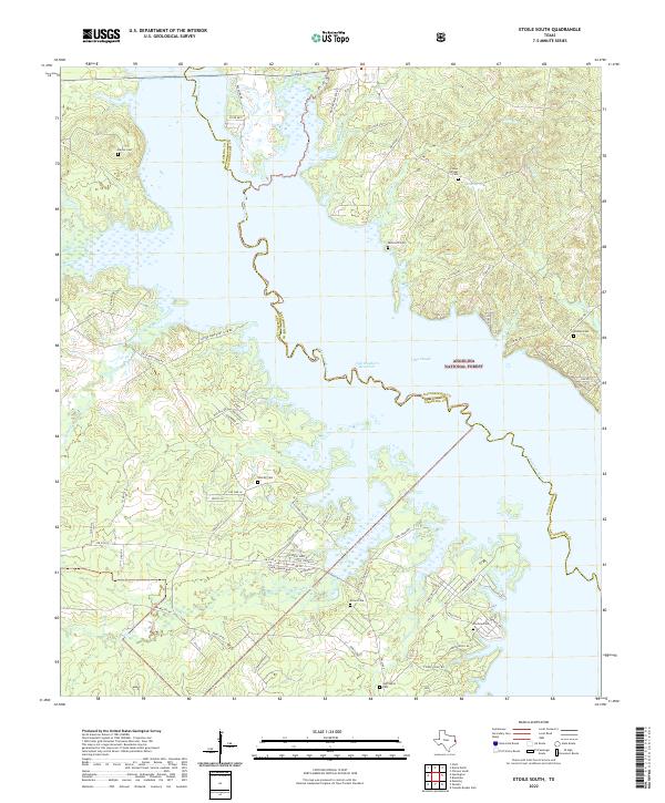 Etoile South, TX — USGS 7.5-minute topo (2022)
