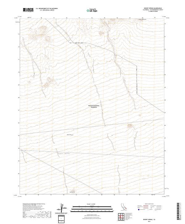 Desert Spring, CA — USGS 7.5-minute topo (2021)