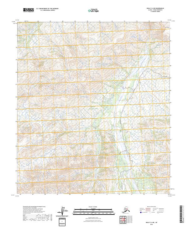 Healy C-6 NE, AK — USGS 7.5-minute topo (2024)