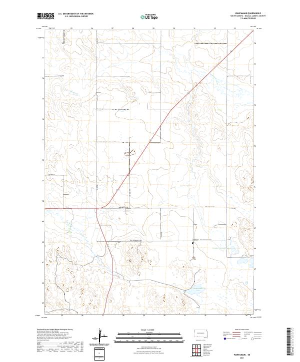 Wakpamani, SD — USGS 7.5-minute topo (2021)