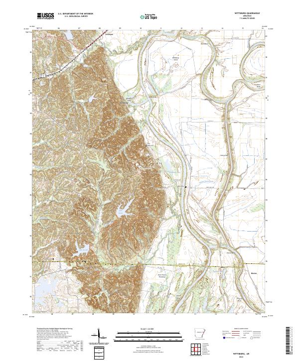 Wittsburg, AR — USGS 7.5-minute topo (2024)