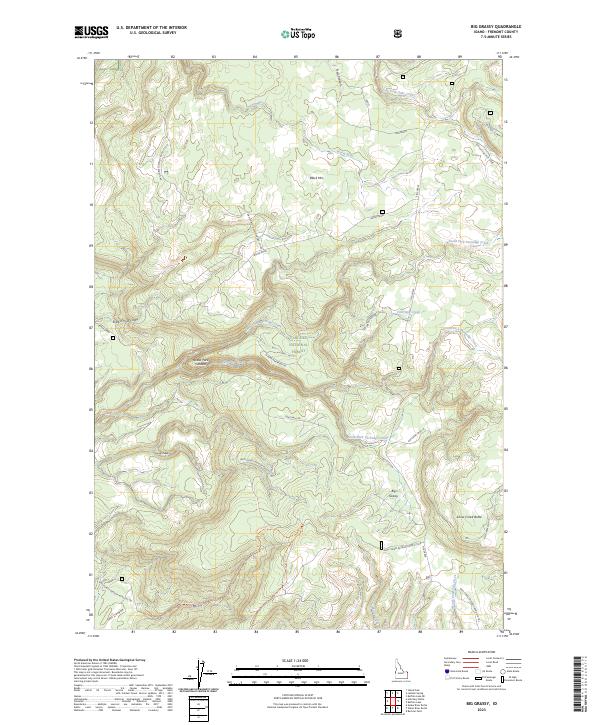 Big Grassy, ID — USGS 7.5-minute topo (2023)