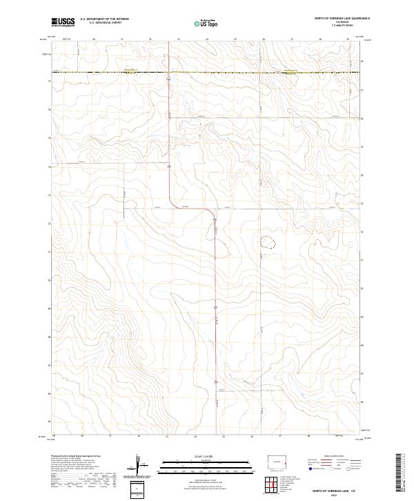 North of Sheridan Lake, CO — USGS 7.5-minute topo (2022)