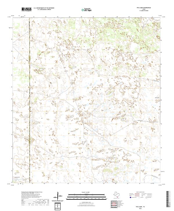 Pita Camp, TX — USGS 7.5-minute topo (2022)