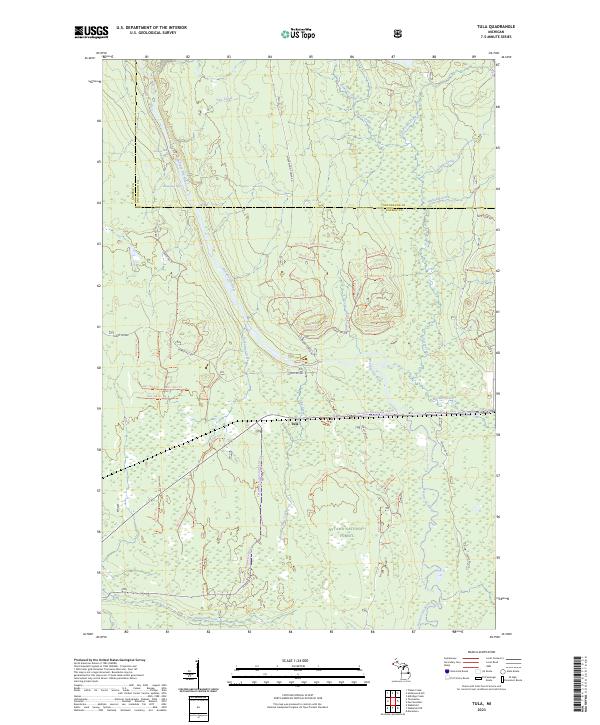 Tula, MI — USGS 7.5-minute topo (2023)