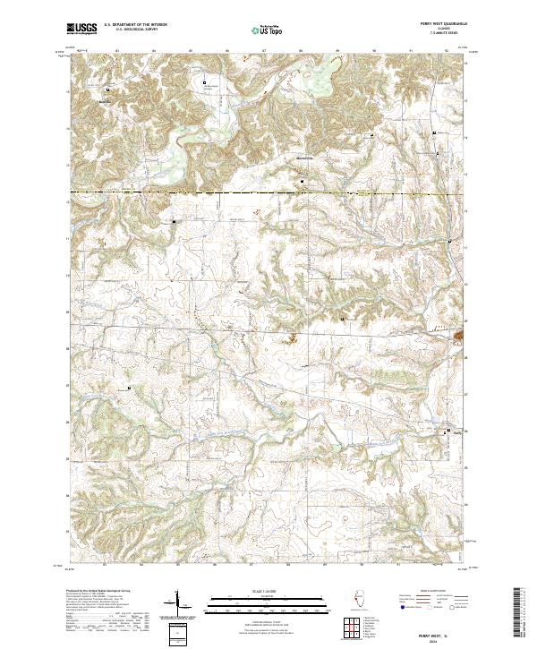 Perry West, IL — USGS 7.5-minute topo (2024)