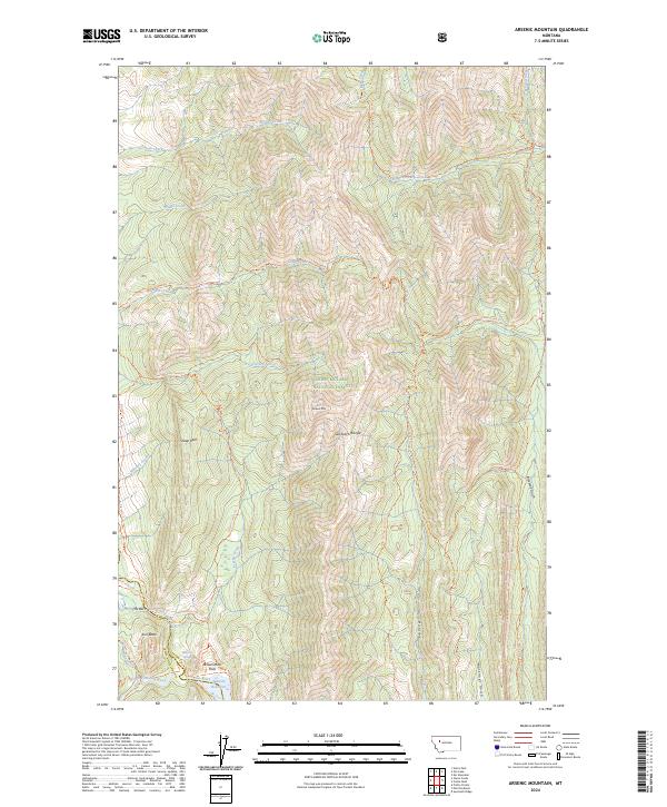 Arsenic Mountain, MT — USGS 7.5-minute topo (2024)