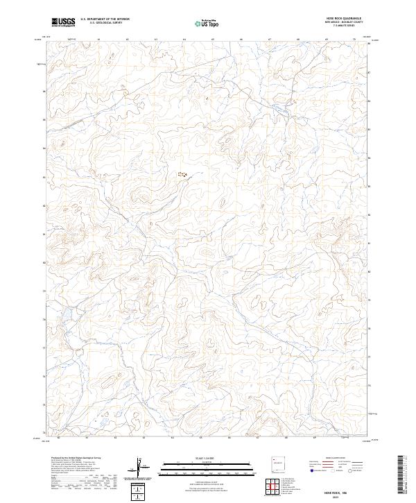 Nose Rock, NM — USGS 7.5-minute topo (2023)