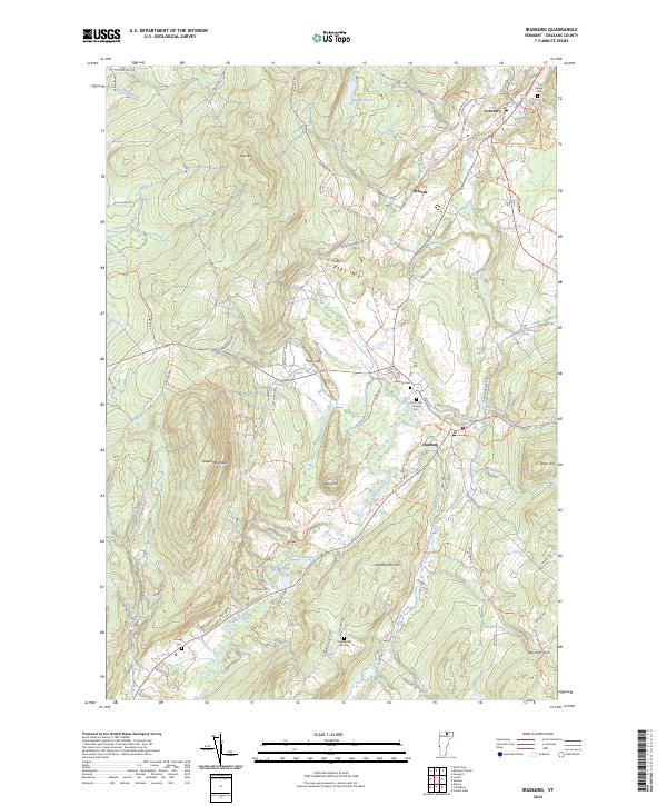 Irasburg, VT — USGS 7.5-minute topo (2024)