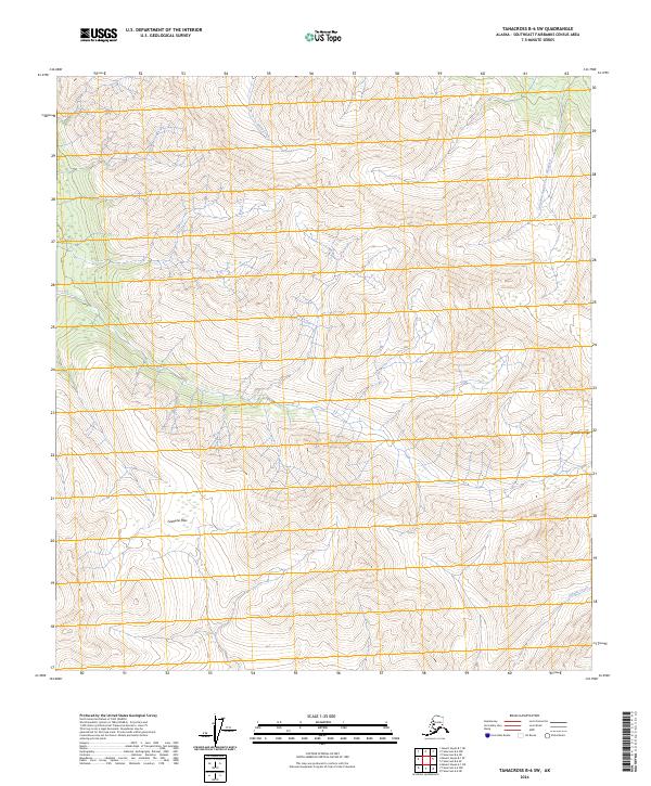 Tanacross B-6 SW, AK — USGS 7.5-minute topo (2024)