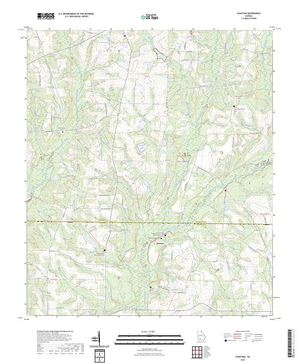 Chastain, GA — USGS 7.5-minute topo (2024)