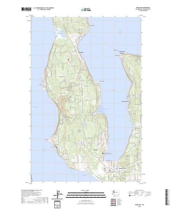 Freeland, WA — USGS 7.5-minute topo (2023)