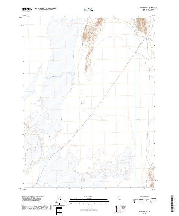 Aragonite SW, UT — USGS 7.5-minute topo (2023)