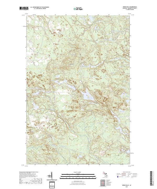 Green Hills, MI — USGS 7.5-minute topo (2023)