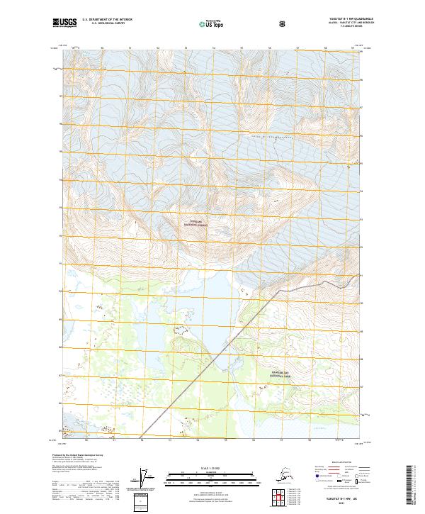 Yakutat B-1 NW, AK — USGS 7.5-minute topo (2021)