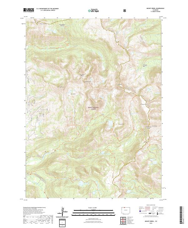 Mount Zirkel, CO — USGS 7.5-minute topo (2022)