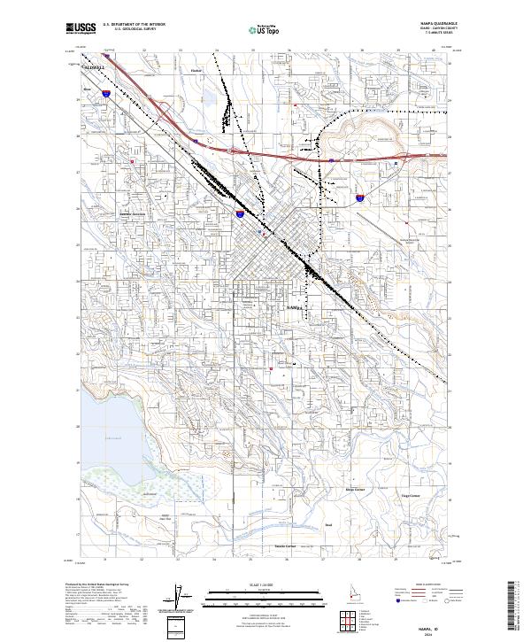 Nampa, ID — USGS 7.5-minute topo (2024)