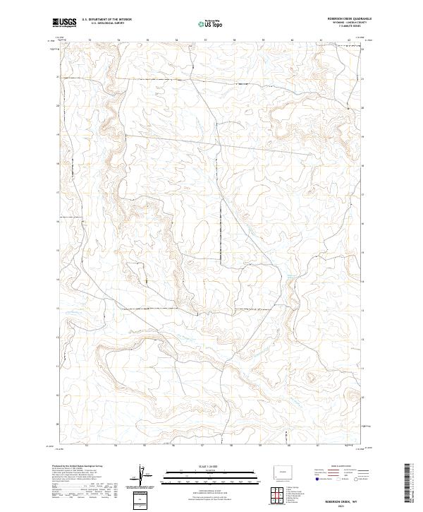 Roberson Creek, WY — USGS 7.5-minute topo (2021)