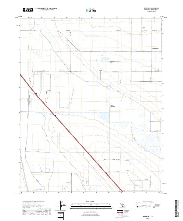 Semitropic, CA — USGS 7.5-minute topo (2021)